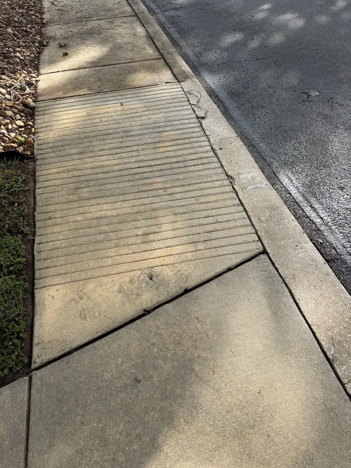 Before and after Concrete Cleaning & Restoration